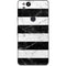 Black and White Striped Marble Google Pixel 2 Skin